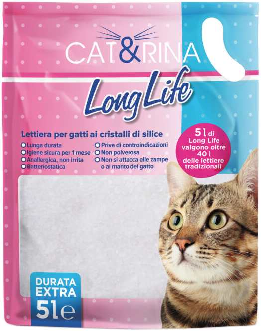 CAT+RINA LongLife szilikagél macskaalom, 5l (14745)