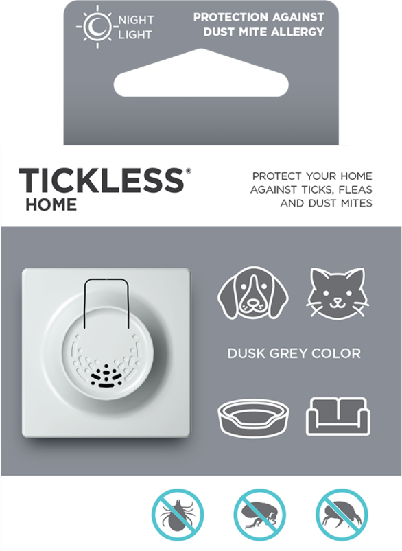 TICKLESS HOME Szürke ultrahangos kullancsriasztó, beltéri használatra (TH01GR)
