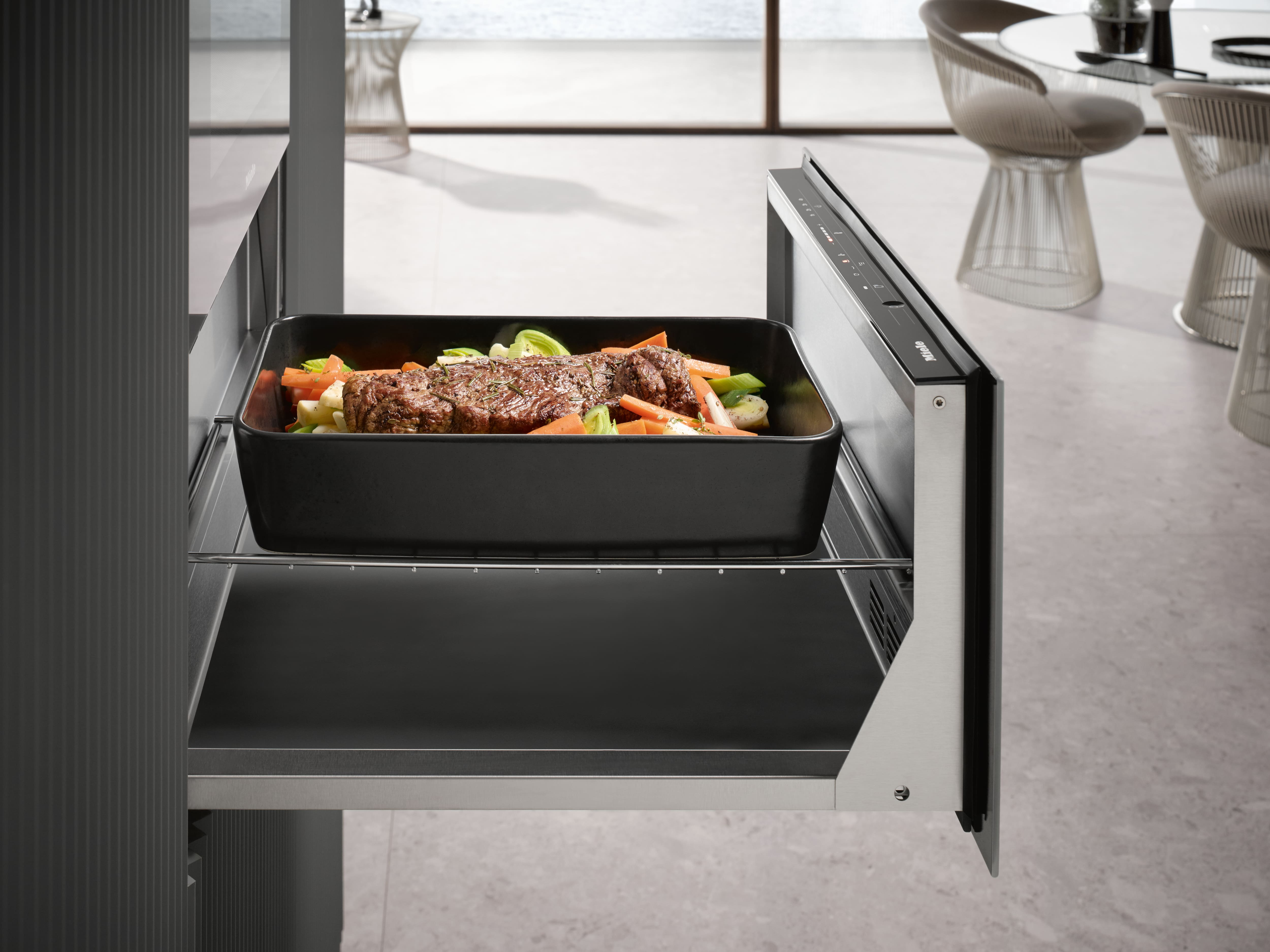 MIELE ESW 7010 125 Gala Edition, Wärmeschublade, Obsidianschwarz matt