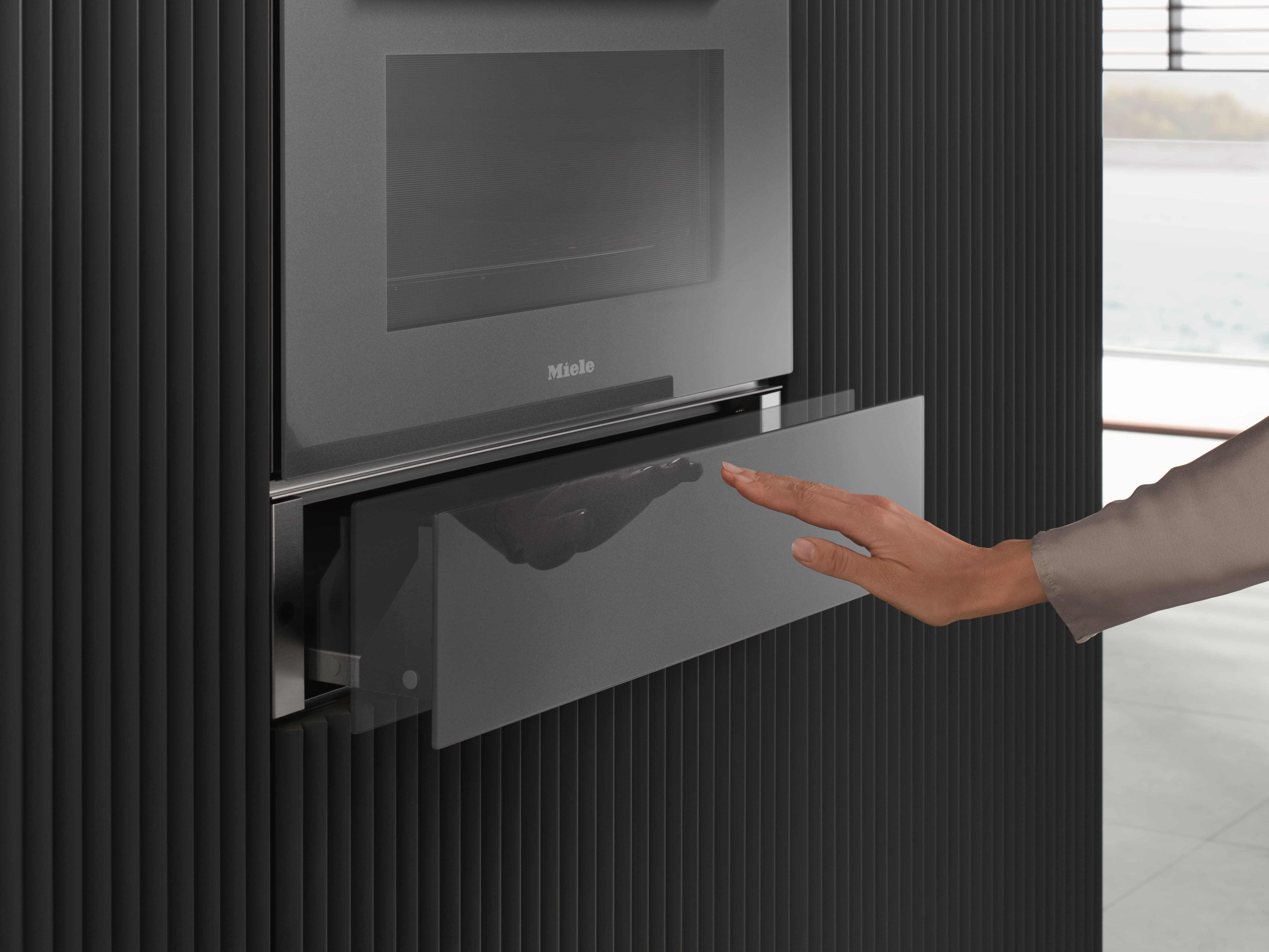 MIELE ESW 7010 125 Gala Edition, Wärmeschublade, Obsidianschwarz matt