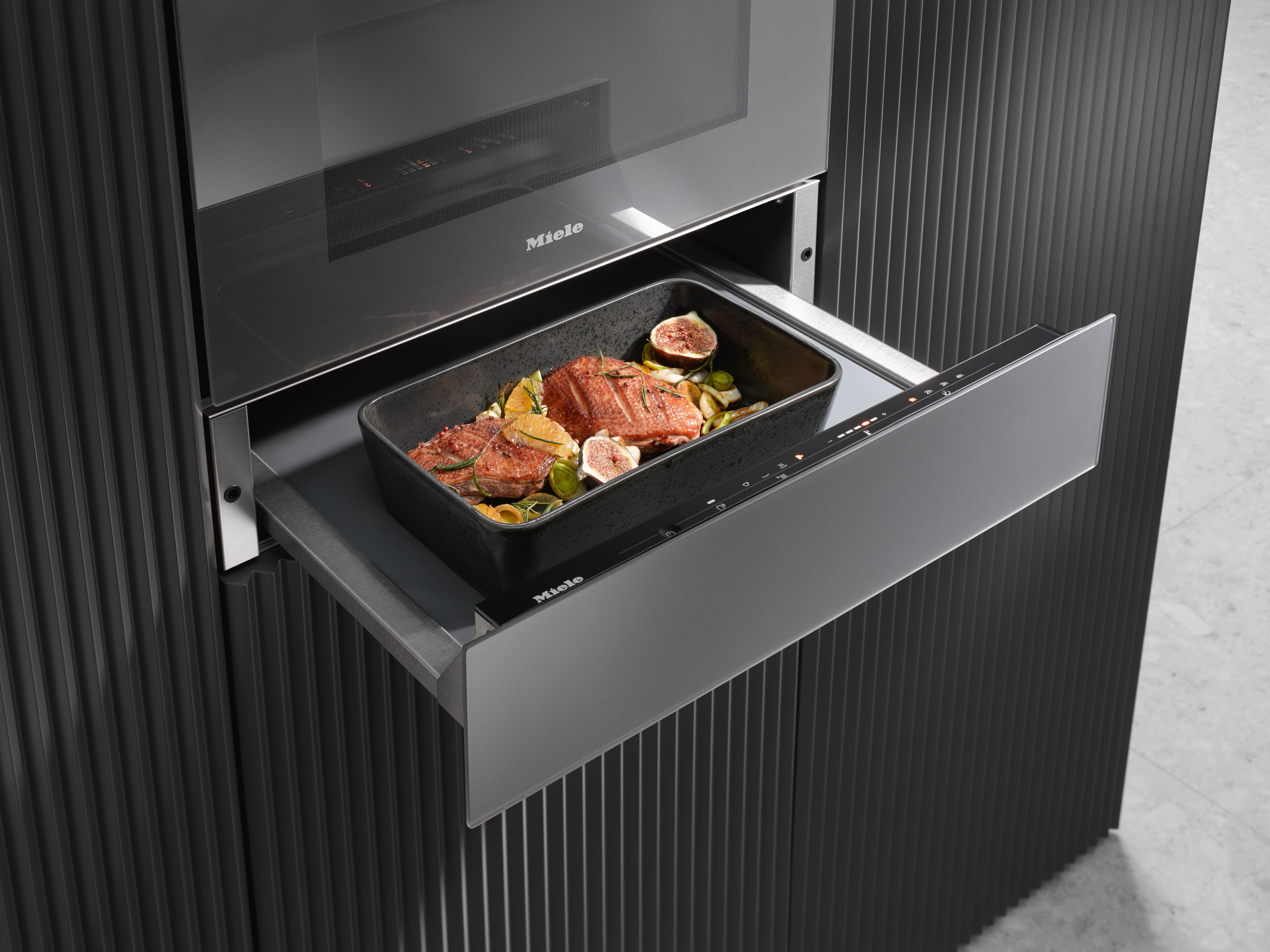 MIELE ESW 7010 125 Gala Edition, Wärmeschublade, Obsidianschwarz matt