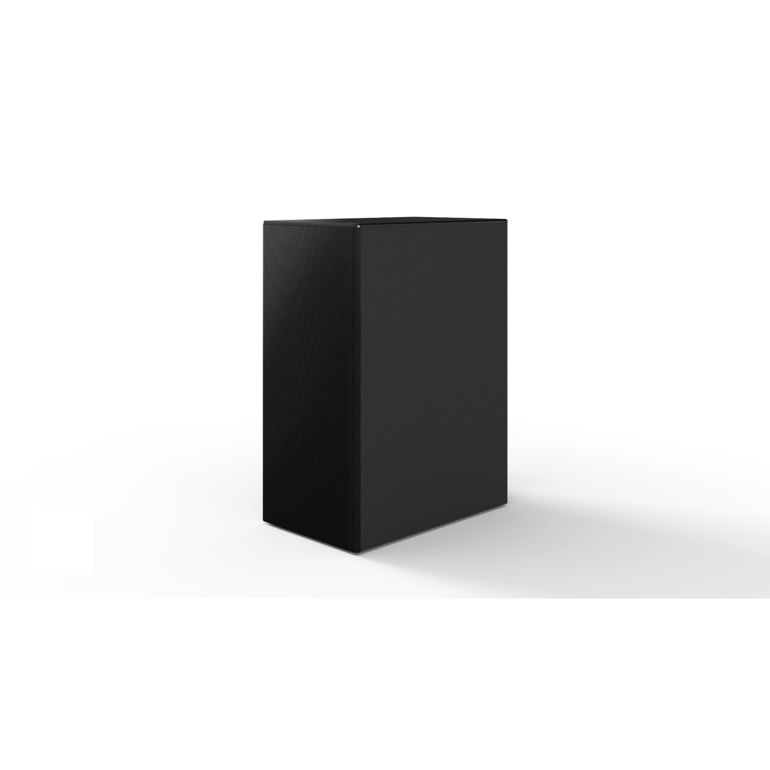 Boîte rectangulaire noire sur fond blanc.