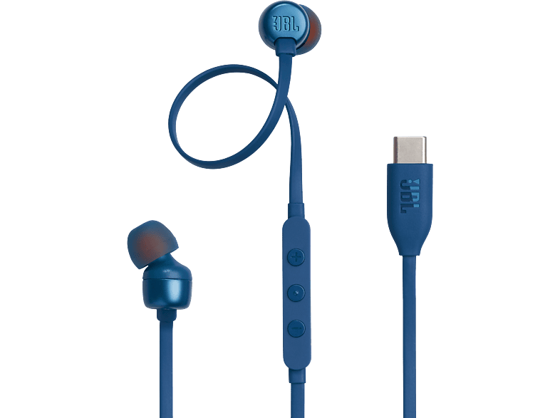 JBL Tune 310C USB-C, In-ear Kopfhörer Blau