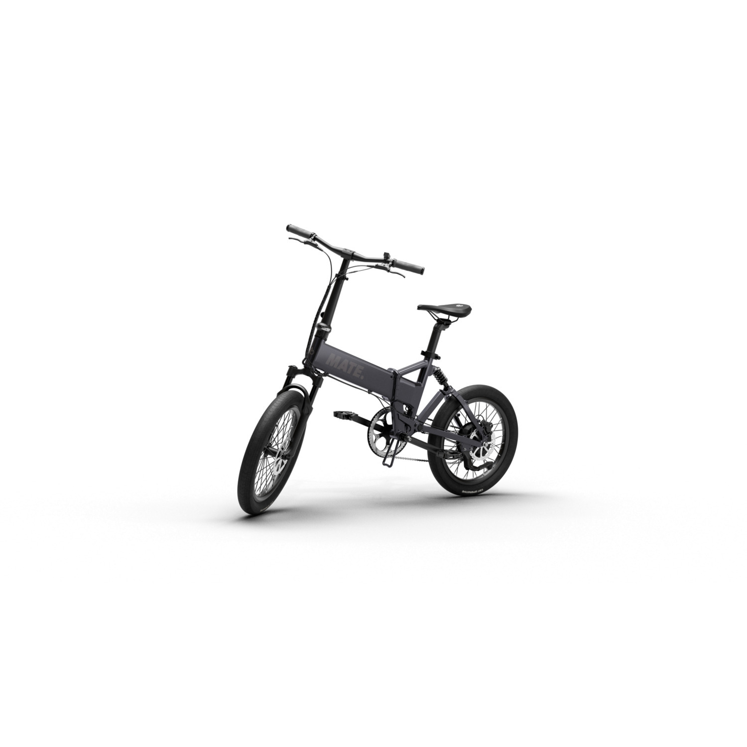 MATE.BIKE Vélo Pliable Fusion Subdued 250 W Noir (MVS-A-MAT-FUS-SUB)