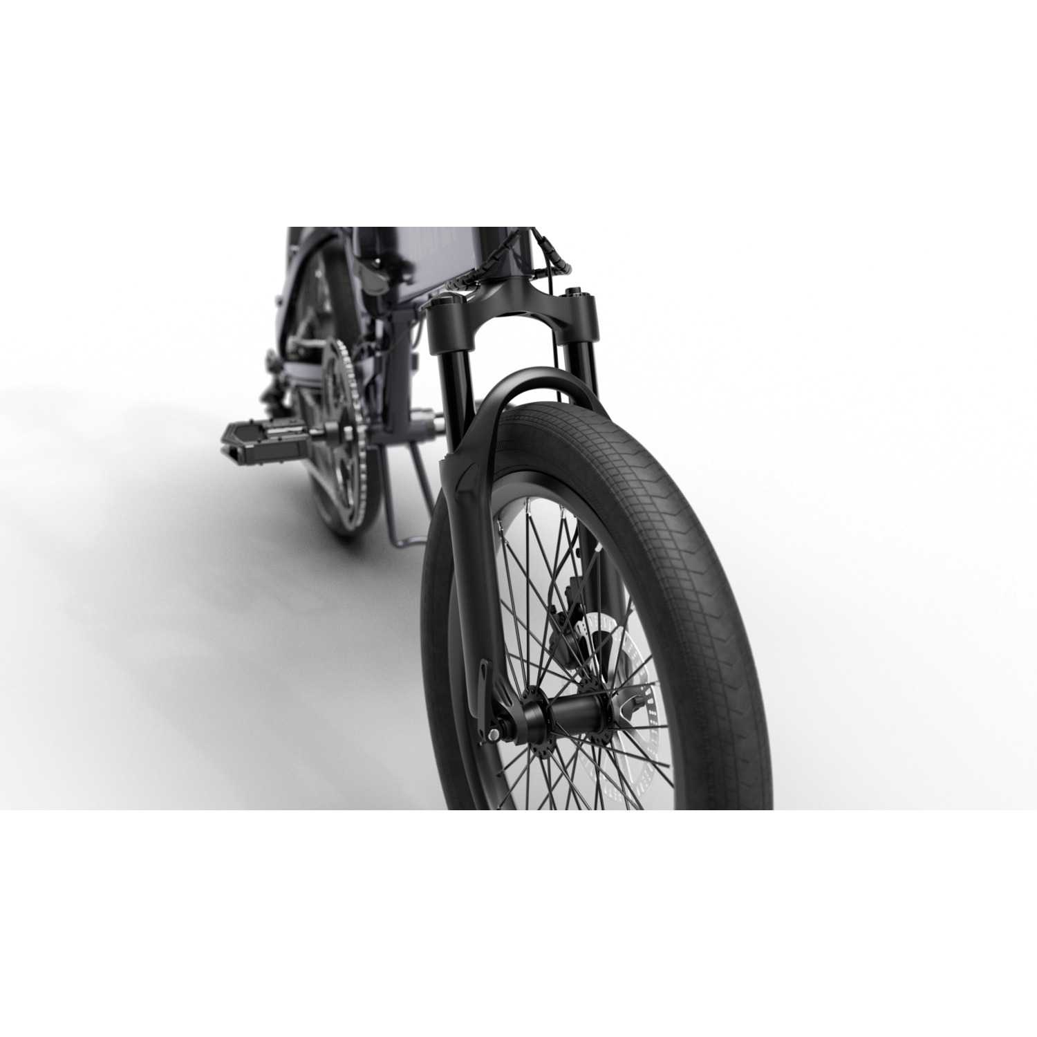 MATE.BIKE Vélo Pliable Fusion Subdued 250 W Noir (MVS-A-MAT-FUS-SUB)