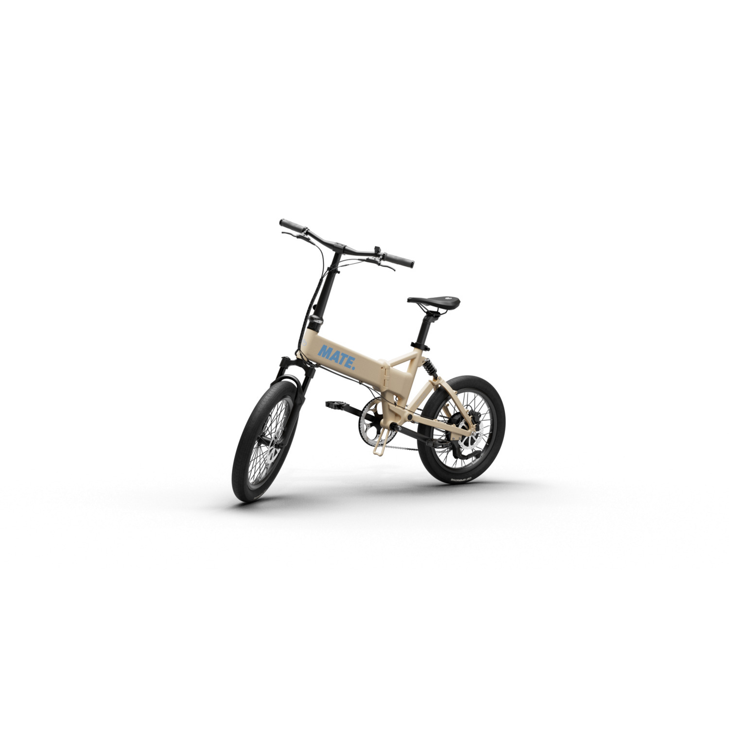 MATE.BIKE Vélo Pliable Fusion Point Dune 250 W Beige (MVS-A-MAT-FUS-POI)