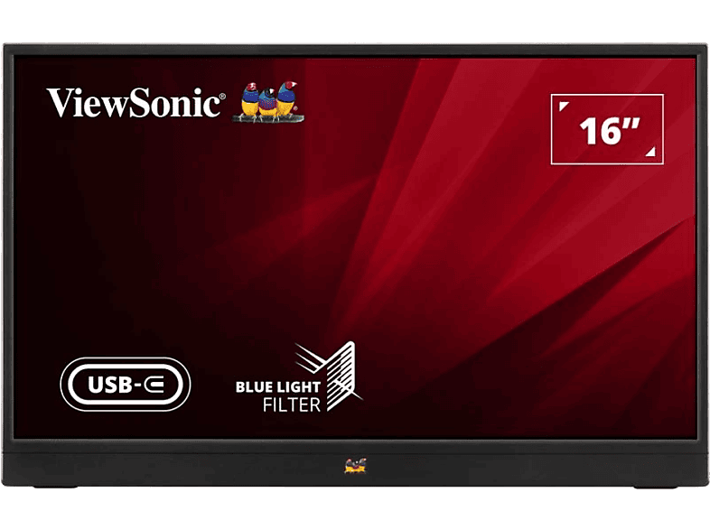 VIEWSONIC VA1655 15,6'' Sík FullHD 60 Hz 16:9 IPS LED Hordozható Monitor