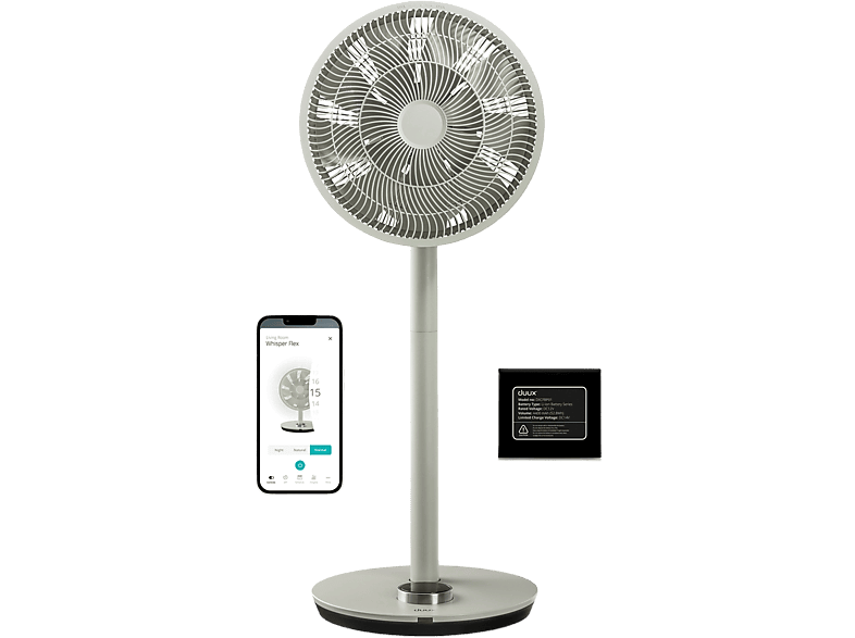 Duux Whisper Flex Smart Ventilator Sage Met Battery Pack (dxcf57)