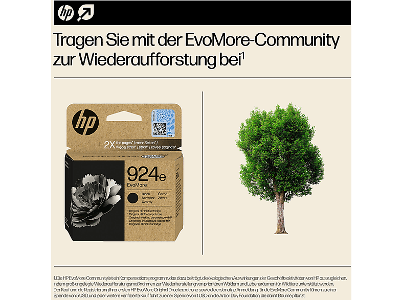 HP 924e EvoMore Schwarz Original Tintenpatrone — Foto 3 von 5