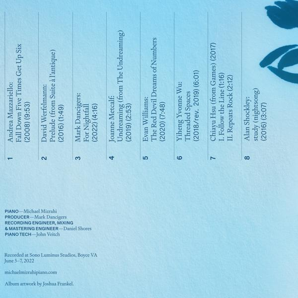 Album-Trackliste mit Songtiteln und Künstlernamen. Aufnahmeinfos unten.