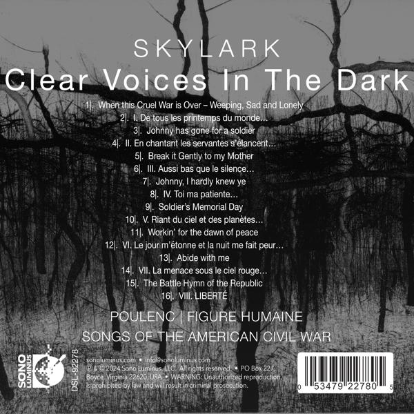 CD-Cover einer CD mit englischem Text. Der Hintergrund ist schwarz.