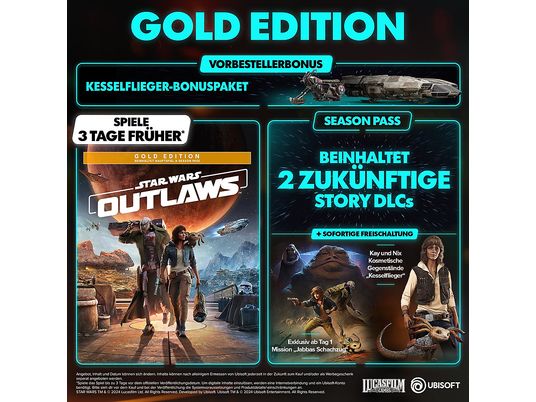Star Wars Outlaws: Gold Edition - Xbox Series X - Deutsch, Französisch, Italienisch