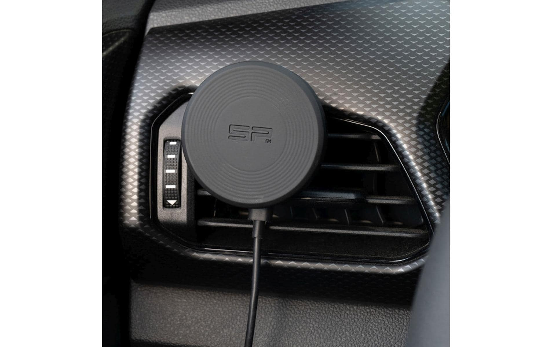SP CONNECT Support téléphone voiture, Noir Chargeur sans fil Universal 15 W, Noir