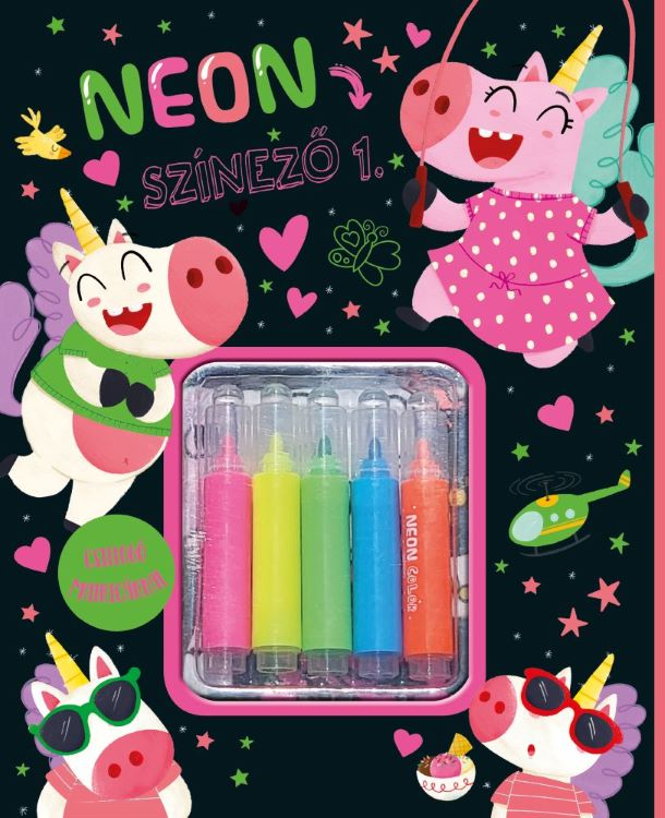 Napraforgó Könyvkiadó - Neon színező 1.