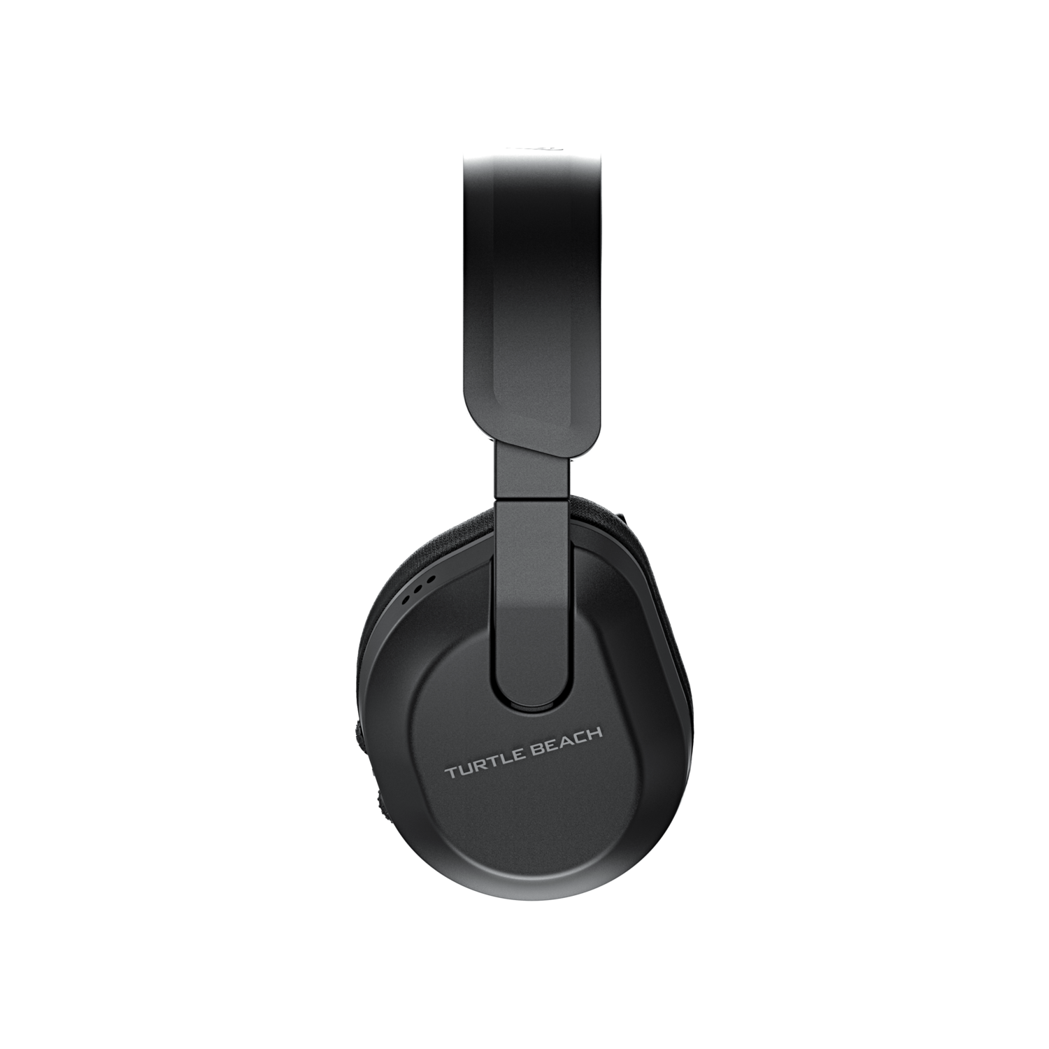 Black headphones with a curved headband and earcups. The brand name 'Turtle Beach' is visible.