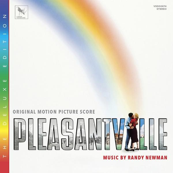 Album borító: Pleasantville, két figurával egy szivárvány alatt. Randy Newman zenéje.