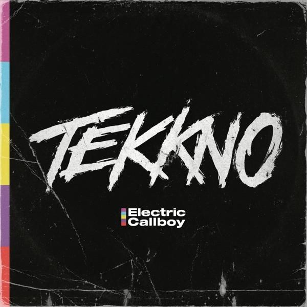 Albumcover: Schwarzer Hintergrund, weißer 'TEKKNO'-Text und 'Electric Callboy'-Logo.