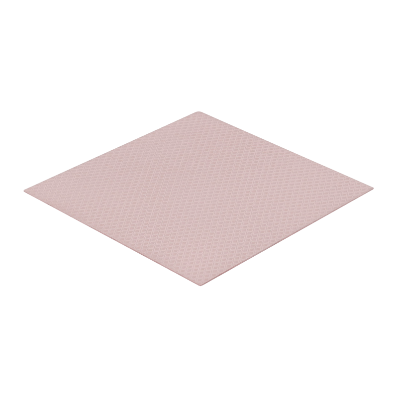 Rosa quadratisches Textil auf schwarzem Hintergrund mit Rautenmuster.