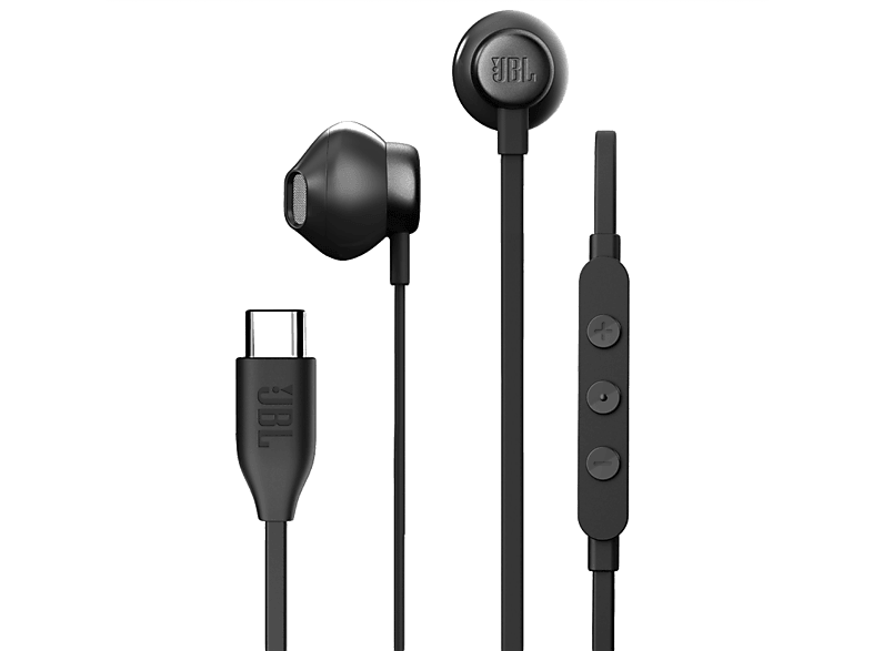 JBL Tune 305 C USB Type-C vezetékes fülhallgató, fekete (JBLT305CBLK)