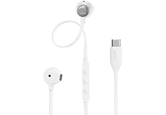 JBL Tune 305 C USB Type-C vezetékes fülhallgató, fehér (JBLT305CWHT)