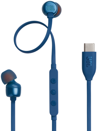 JBL Tune 310 C USB Type-C vezetékes fülhallgató, kék (JBLT310CBLU)