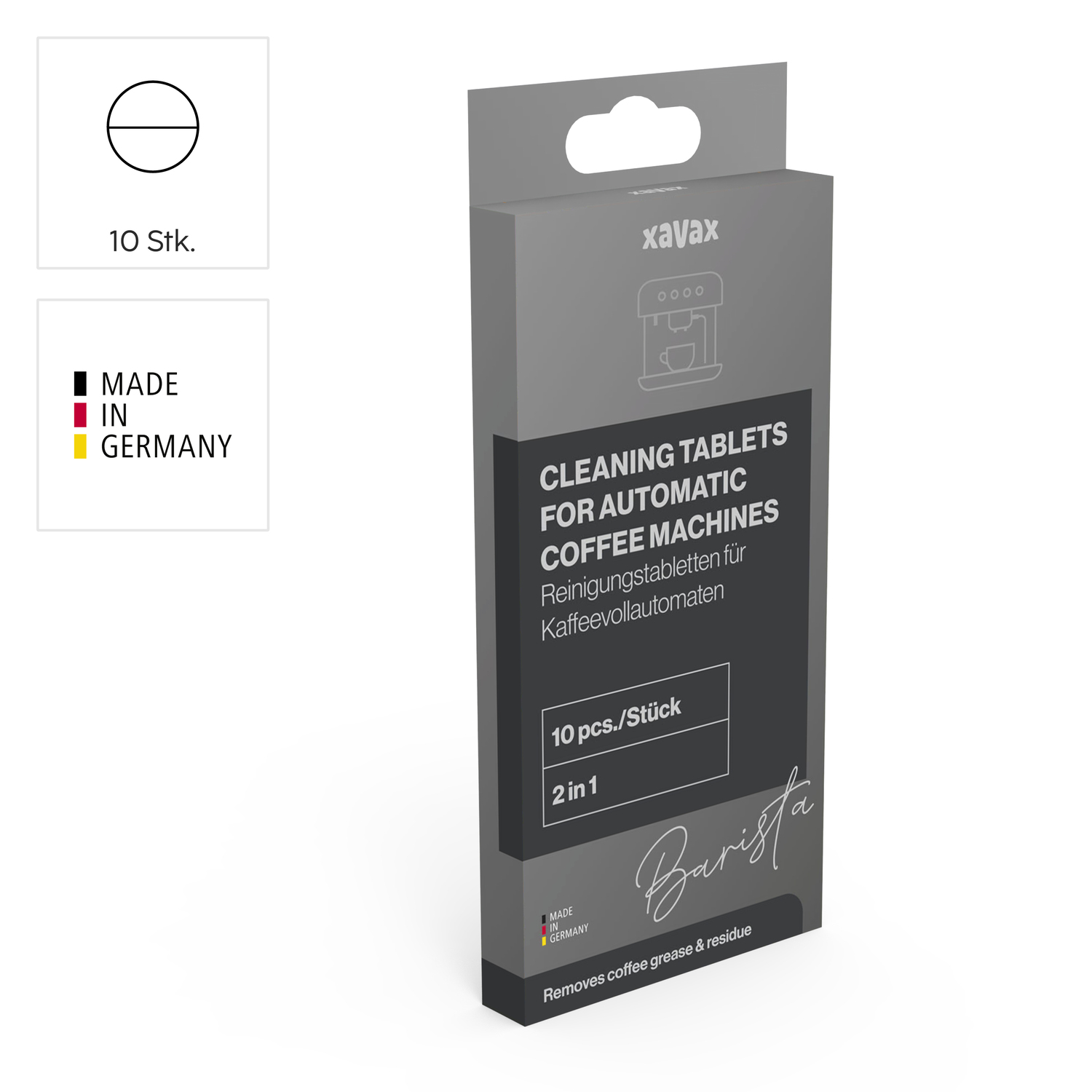 XAVAX Reinigingstabs voor koffiemachine 10 stuks (111281)