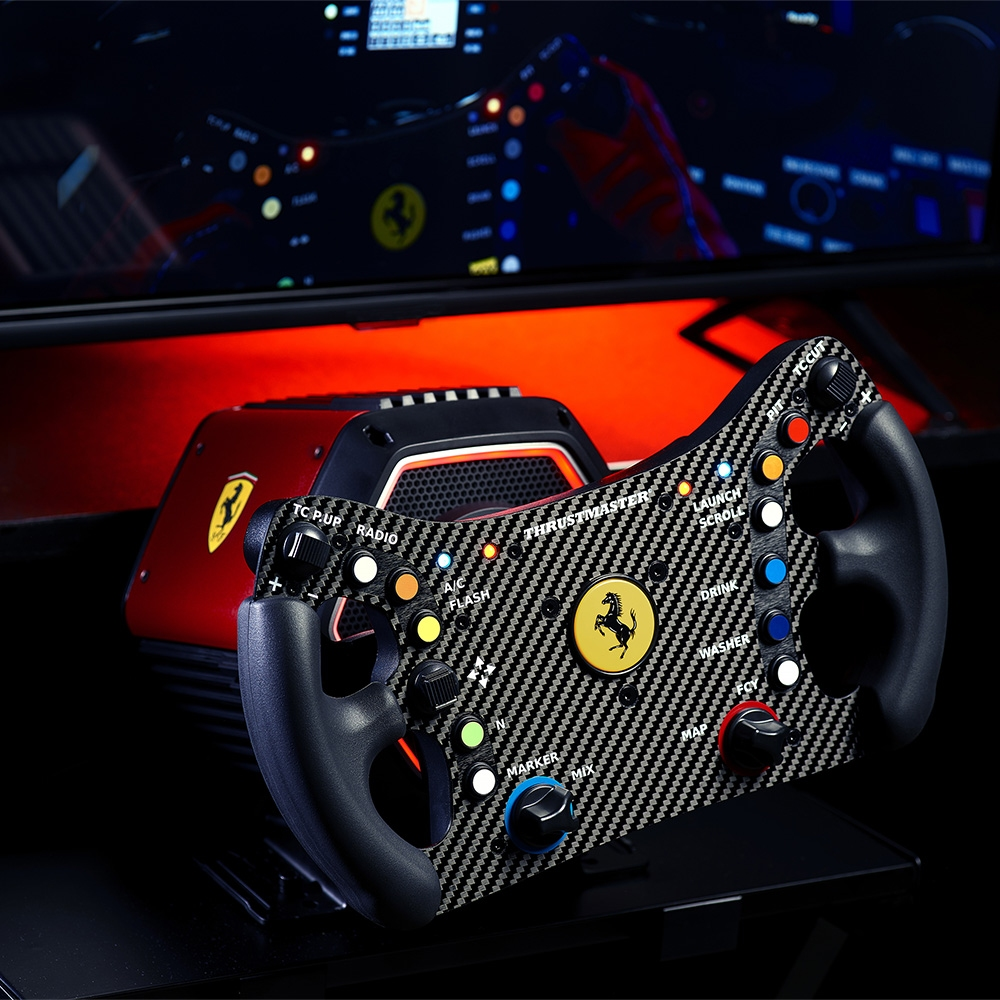 THRUSTMASTER Ferrari 488 GT3 Wheel (Add-On), Volante, Nero