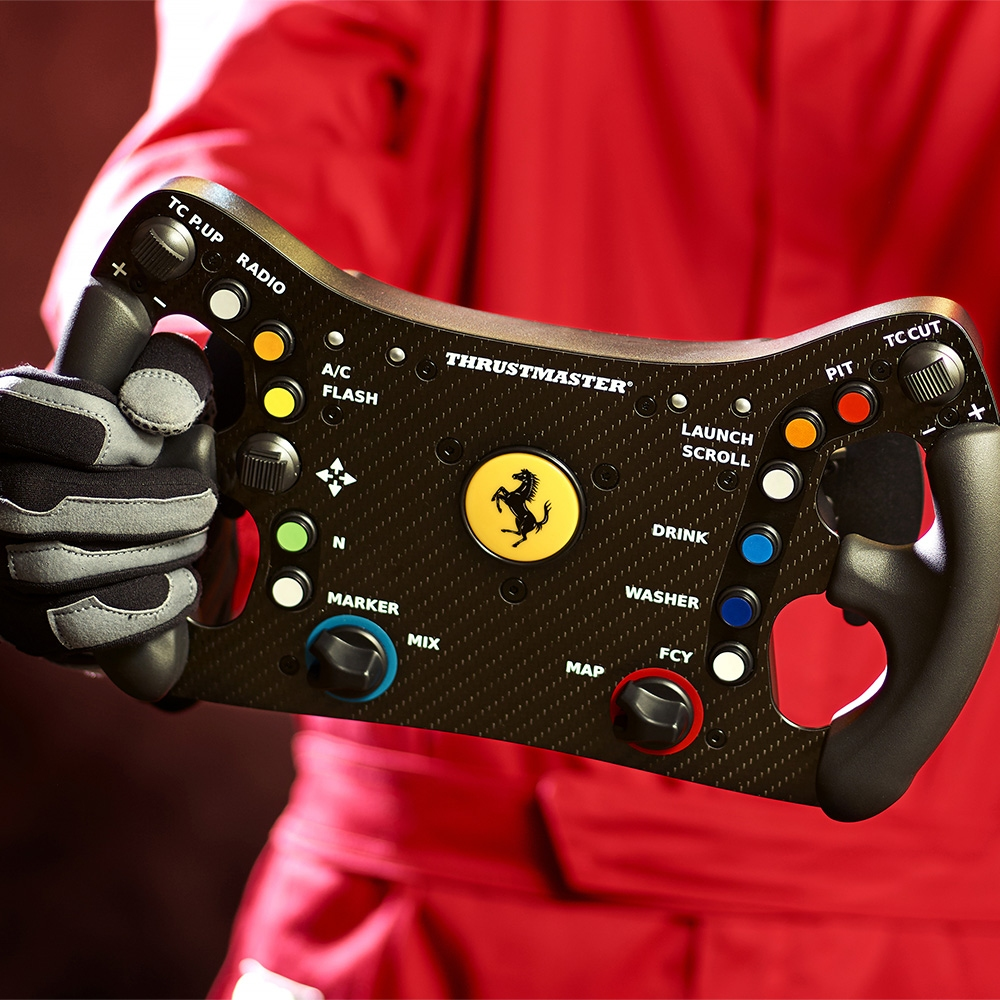THRUSTMASTER Ferrari 488 GT3 Wheel (Add-On), Volante, Nero