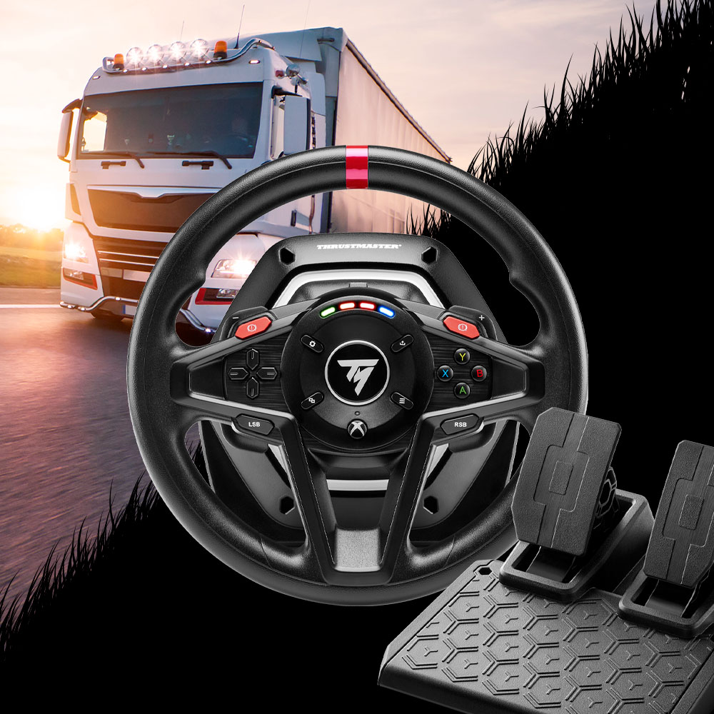 THRUSTMASTER T128 SimTask Pack, Pacchetto di simulazione di agricoltura e autotrasporto, Nero