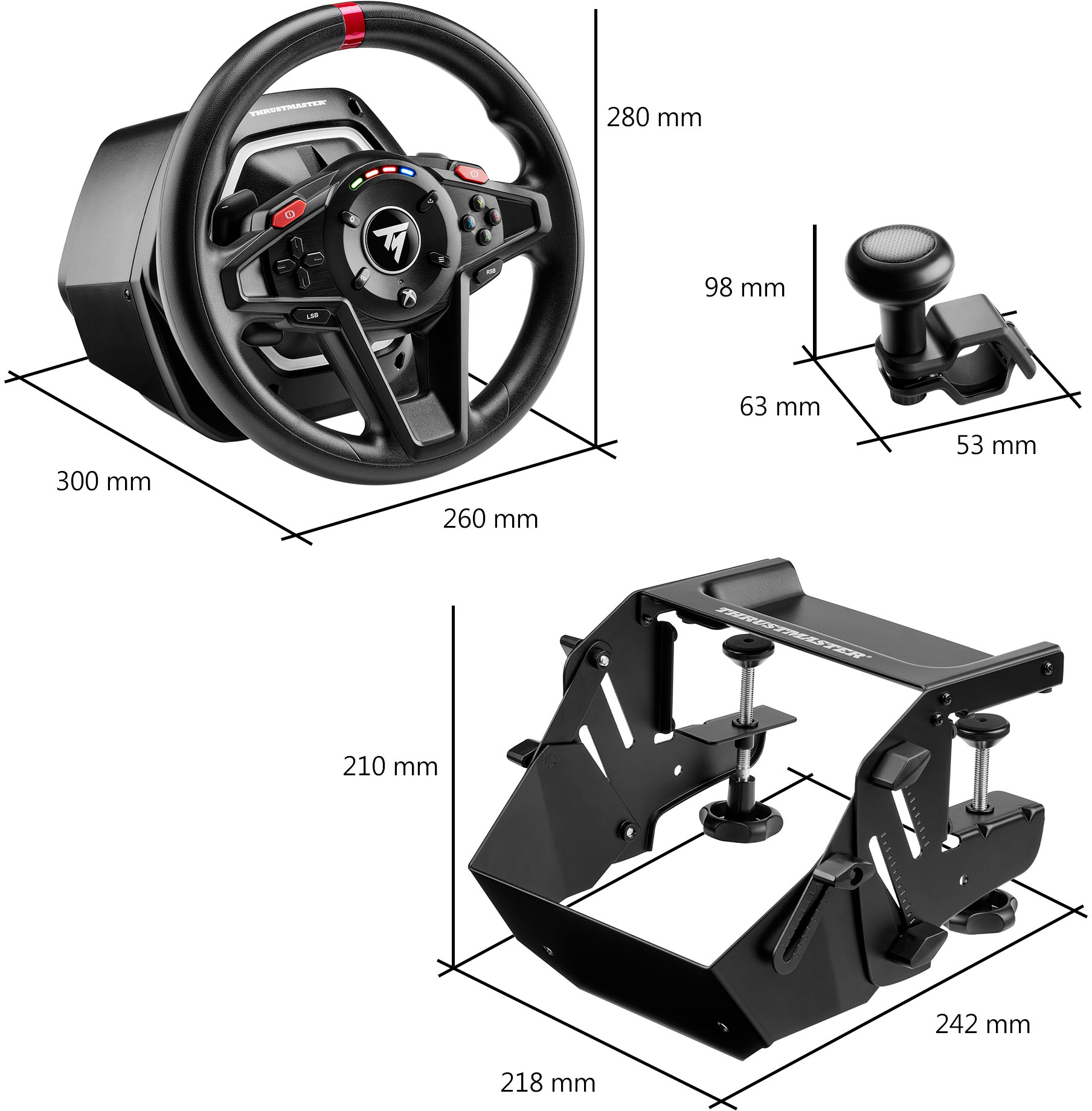 THRUSTMASTER T128 SimTask Pack, Pacchetto di simulazione di agricoltura e autotrasporto, Nero