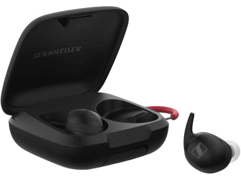 SENNHEISER MOMENTUM SPORT TWS Bluetooth fulhallgato mikrofonnal fekete MediaMarkt online vasarlas