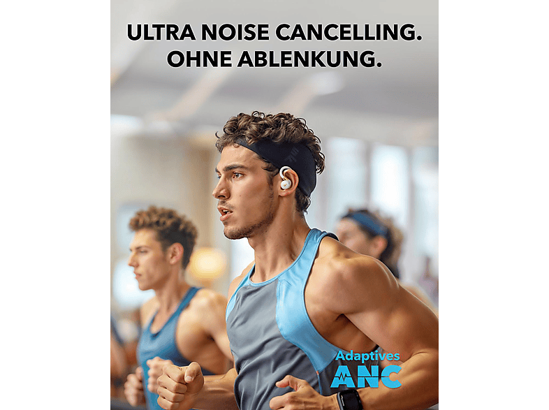 Anker Soundcore Sport X20 Bequeme In-Ear Sport Earbuds mit Ohrhaken, Weiß — Foto 3 von 5