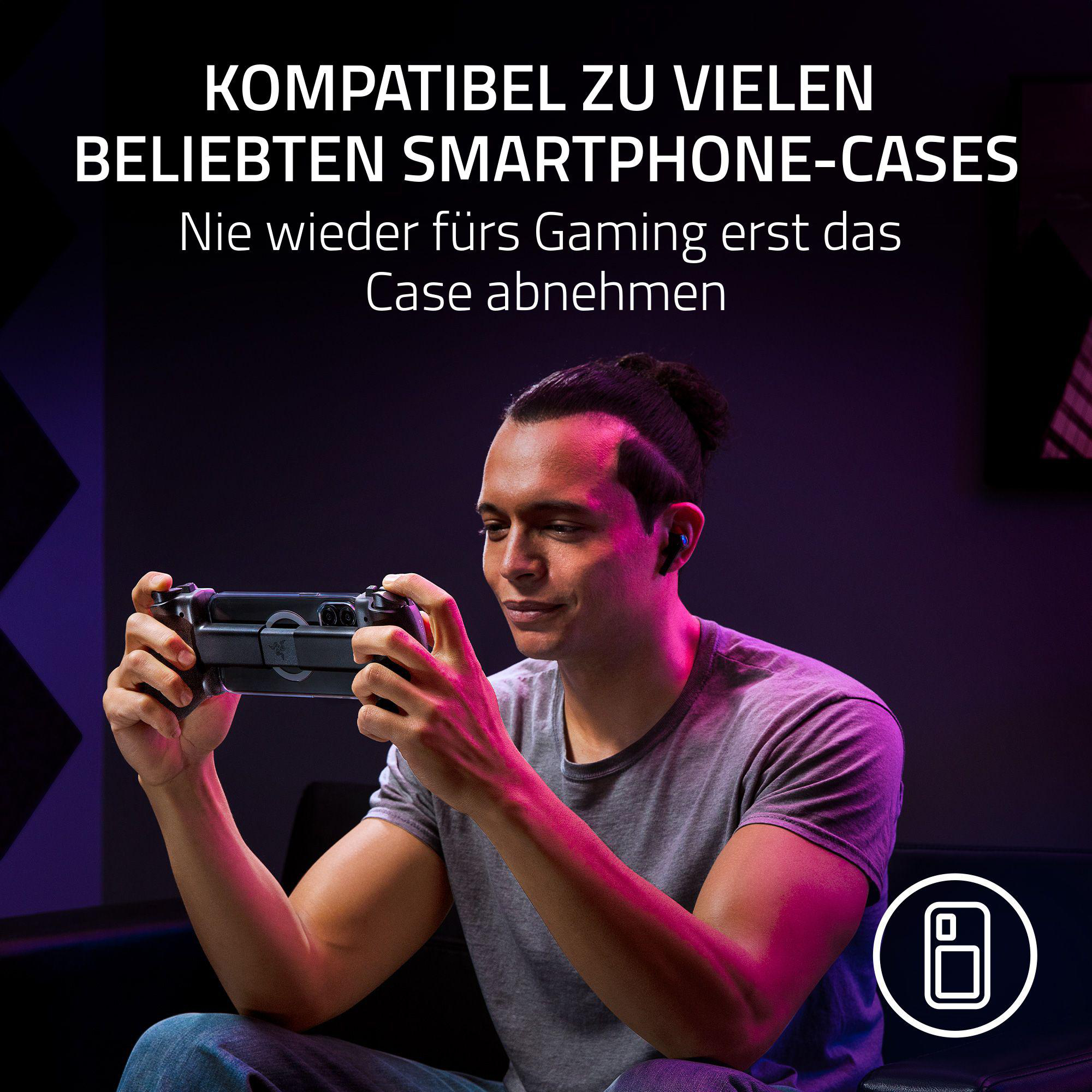 Ein USB-C-Adapter ist an einen Laptop angeschlossen. Text weist auf einfache Installation hin.