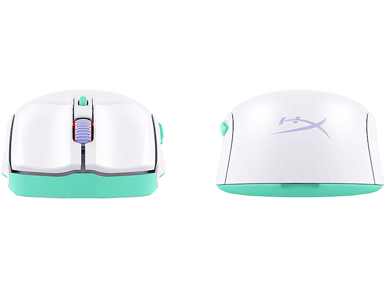 Thumbnail - HYPERX Pulsefire Haste 2 Core Wireless Gaming Maus, Weiß, Grün, Violett