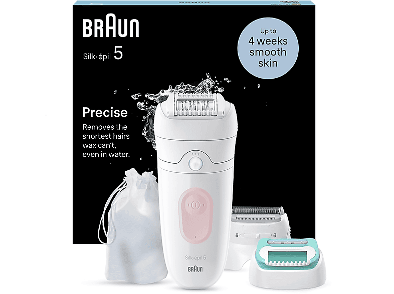 BRAUN SE 5050 Silk-Épil 5 Islak ve Kuru Kalıcı Pürüzsüz Cilt Epilasyon Cihazı Flamingo Pembe_7