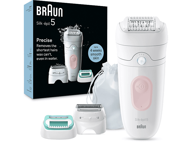 BRAUN SE 5050 Silk-Épil 5 Islak ve Kuru Kalıcı Pürüzsüz Cilt Epilatör Flamingo Pembe