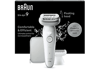 BRAUN SE 9041 Silk-Épil 9 Islak ve Kuru Kalıcı Pürüzsüz Cilt Epilasyon Cihazı Gümüş_2