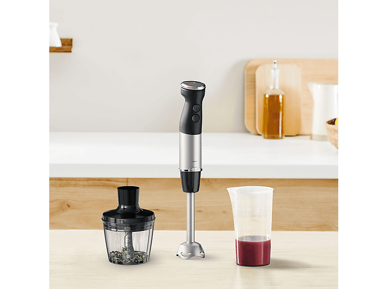 Thumbnail - TEFAL HB6728 Quickchef+ 2-in-1 Stabmixer Edelstahl/Schwarz (1000 Watt, 0.8 l)