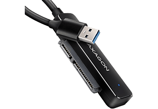 AXAGON USB-A 3.2 Gen 1 külső SATA 2,5" HDD/SSD adapter, 20cm, fekete (ADSA-FP2A)