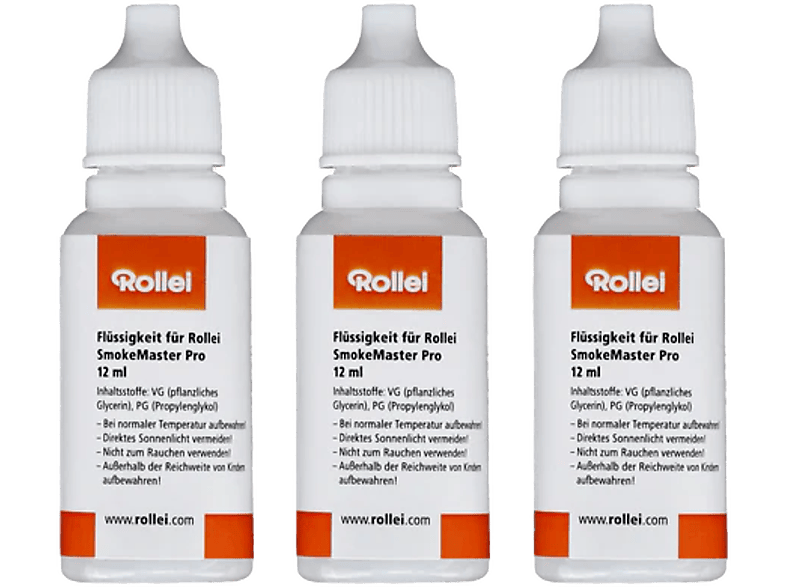 ROLLEI Ersatz-Flüssigkeit (3er-Set) für SmokeMaster / Pro | MediaMarkt