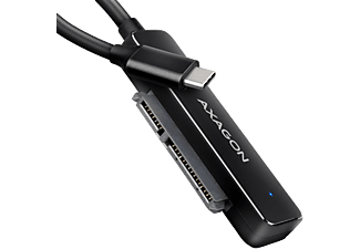 AXAGON USB Type-C 3.2 Gen 1 külső SATA 2,5" HDD/SSD adapter, 20cm, fekete (ADSA-FP2C)