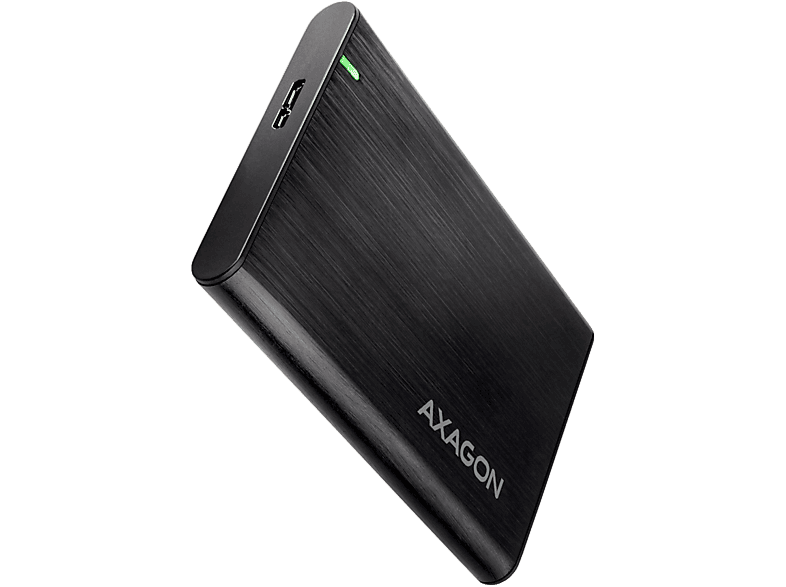 AXAGON USB-A 3.2 Gen 1 SATA 2,5" HDD/SSD külső ház, alumínium, fekete (EE25-A6M)