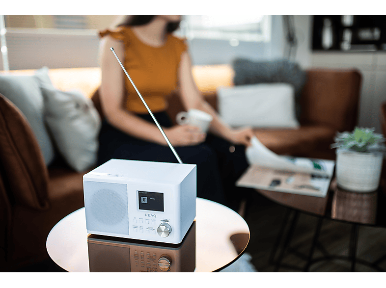 Thumbnail - PEAQ PDR170BT-W-1 DAB+ Radio, DAB+, DAB, FM, Bluetooth, Weiß