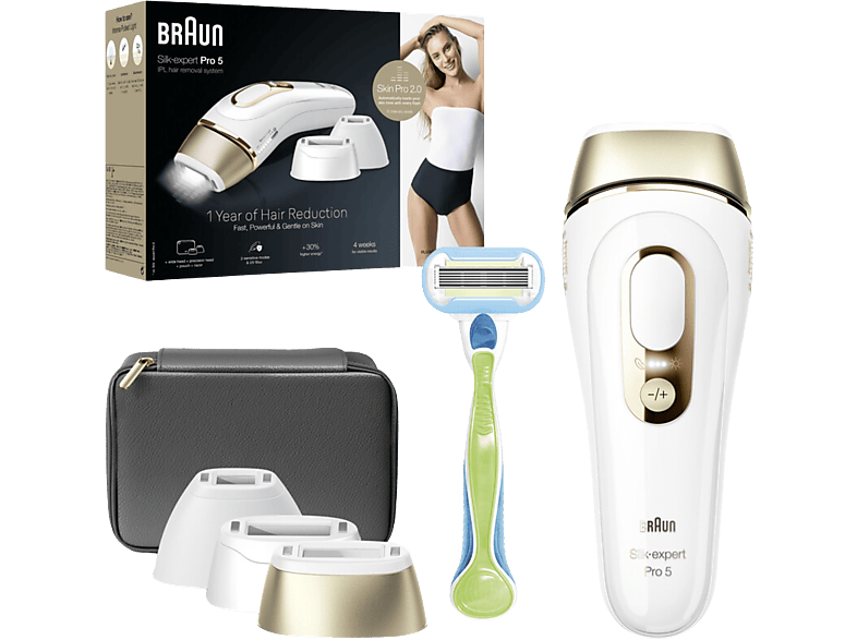 Depiladora IPL- Braun Luz Pulsada Silk-expert Pro 5 PL5242