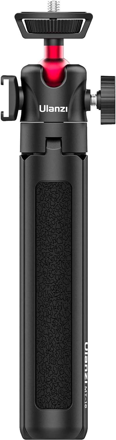 ULANZI MT-16 asztali állvány, selfie bot, gömbfejjel, beépített telefontartó adapterrel, vakupapucs