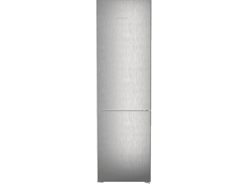 LIEBHERR KGNsf 57Va03 Kühlgefrierkombination (A, 371 l, 2015 mm hoch, Tür: SteelFinish & Gehäuse: Silver)