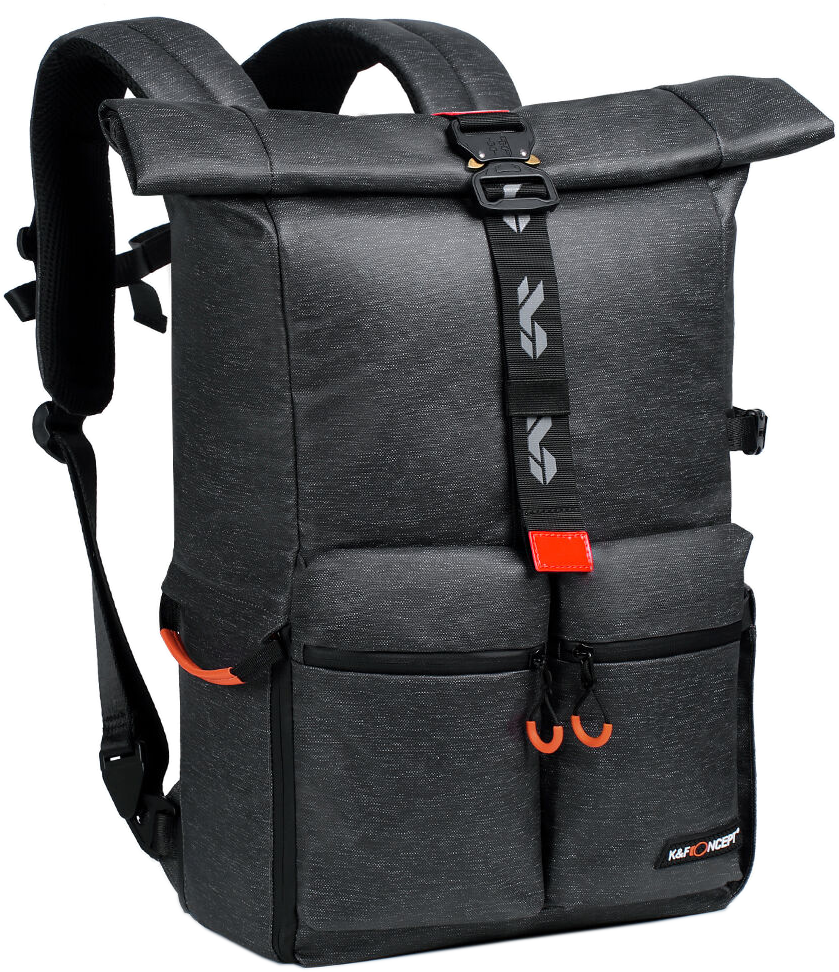 K&F Concept Beta Backpack 18 literes, fotós hátizsák, vízálló, szürke