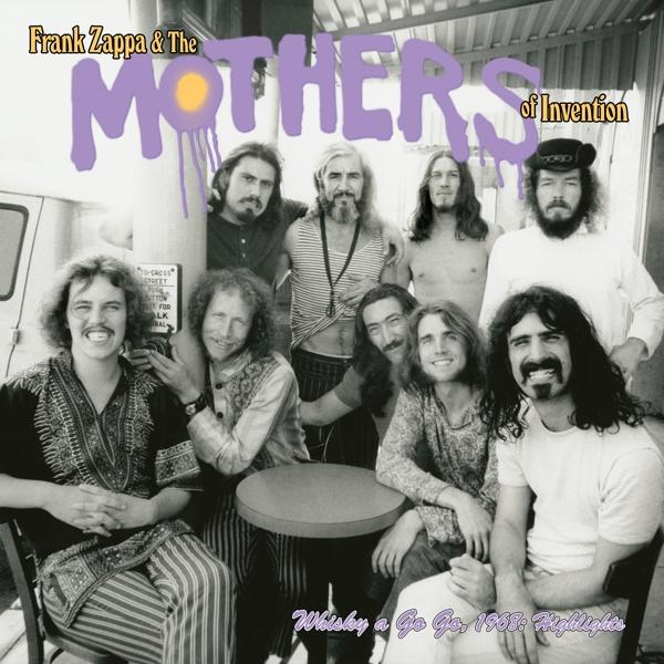 Frank Zappa und The Mothers of Invention Albumcover. Gruppe von Männern in verschiedenen Outfits. Grauer Hintergrund.