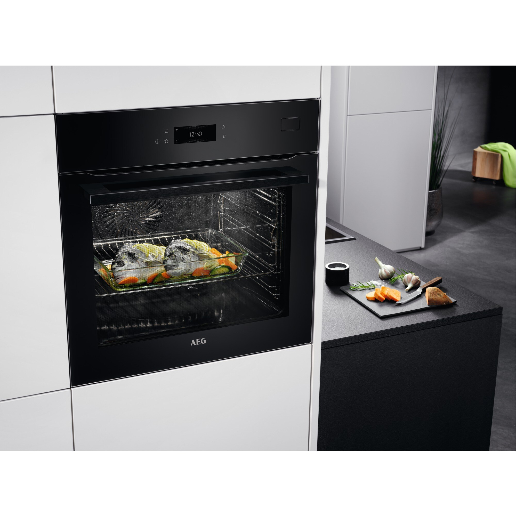 AEG Multifunctionele oven Serie 7000 SteamCrisp (BSE778380B)
