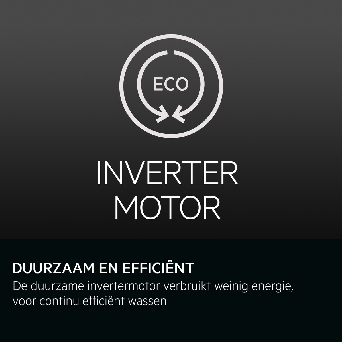 White ECO Inverter Motor logo with text 'INVERTER MOTOR' below it.